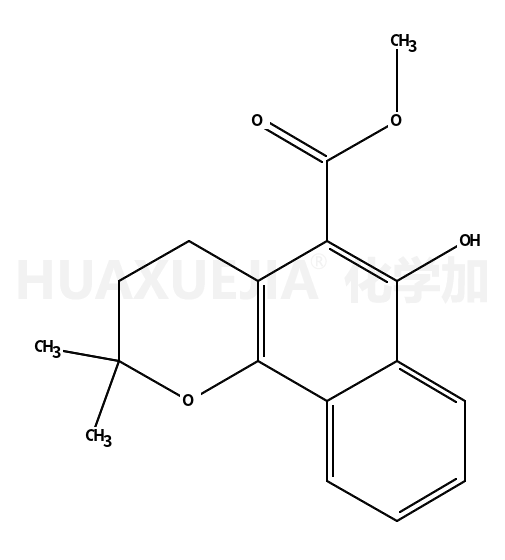 4-hydroxy-3-carbomethoxynaphtho[1,2-b]-3',3'-dimethylpyran