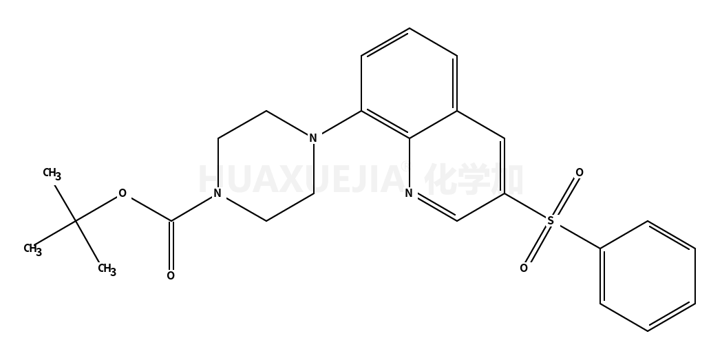 tert-butyl 4-[3-(phenylsulfonyl)quinolin-8-yl]piperazine-1-carboxylate