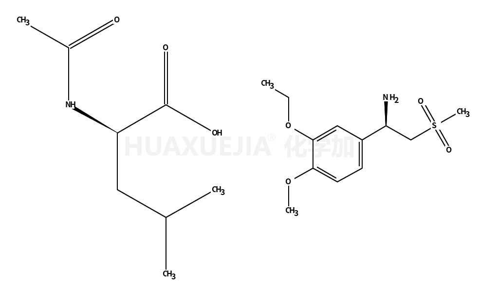 (S)-1-(3-乙氧基-4-甲氧基苯基)-2-(甲基磺?；?乙胺 N-乙?；?L-亮氨酸鹽