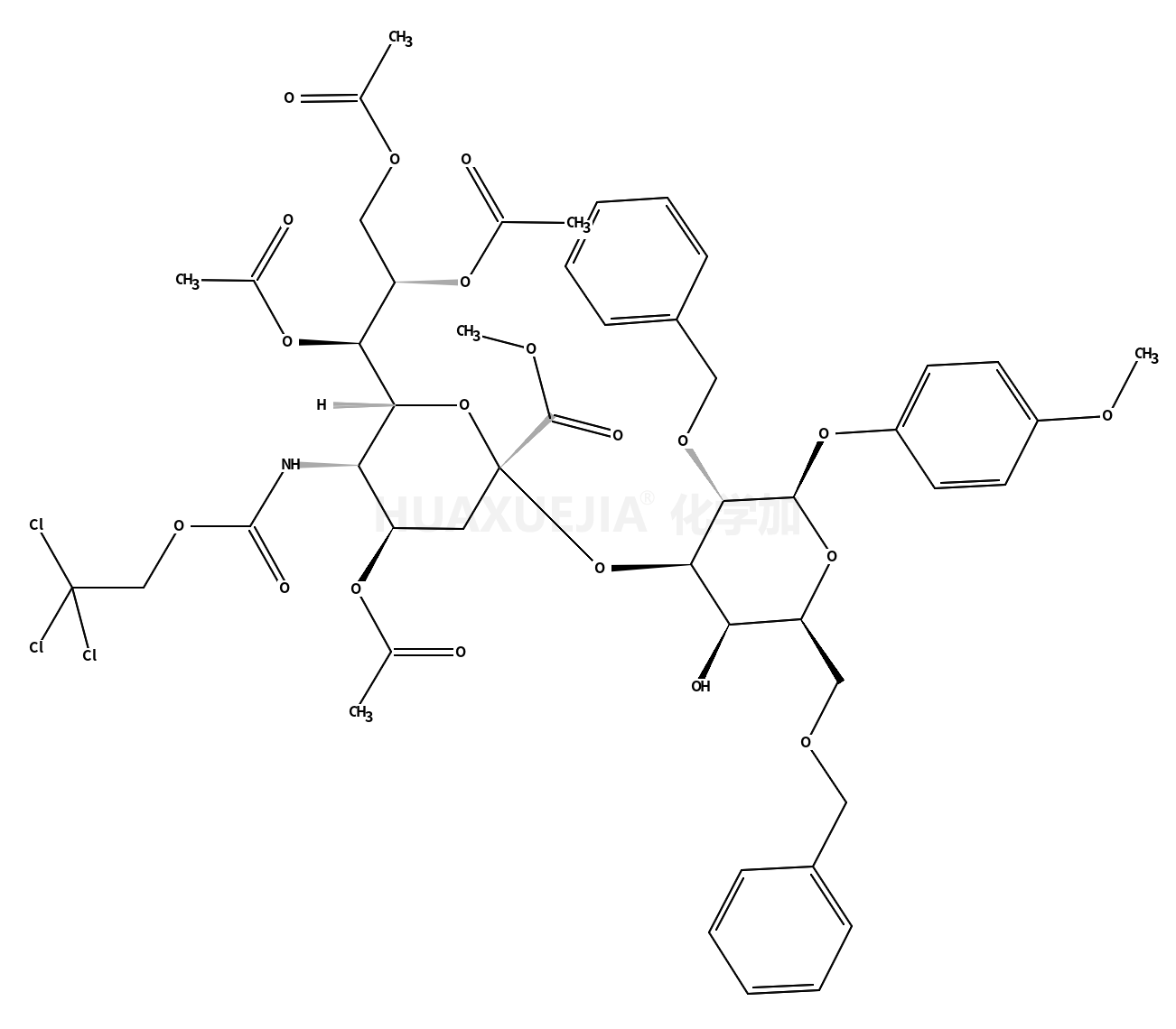 Neu5Troc[1Me,4789Ac]α(2-3)Gal[26Bn]-β-MP