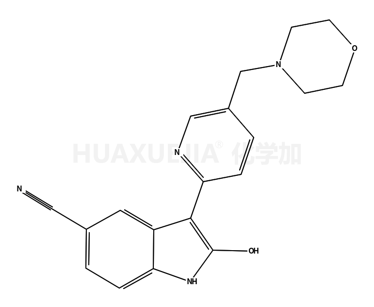 2-羟基-3-[5-(吗啉-4-甲基)吡啶-2-基]-1H-吲哚-5-甲腈
