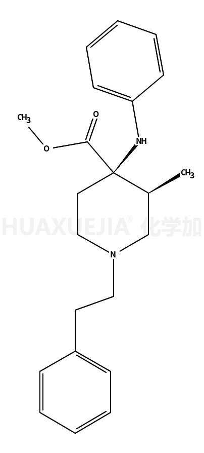 methyl (3S,4S)-4-anilino-3-methyl-1-(2-phenylethyl)piperidine-4-carboxylate