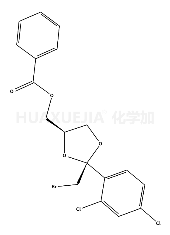 cis-苯甲酸-[2-溴甲基-2-(2,4-二氯苯基)-1,3-二氧戊環(huán)-4-基]甲酯