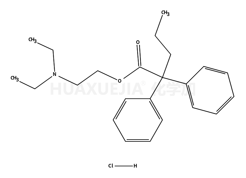 α-苯基-α-丙基苯乙酸-2-(二乙氨)乙酯 N,N-二乙氨乙基-2,2-二苯戊酸酯