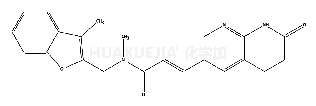 (E)-N-methyl-N-[(3-methyl-1-benzofuran-2-yl)methyl]-3-(7-oxo-6,8-dihydro-5H-1,8-naphthyridin-3-yl)prop-2-enamide