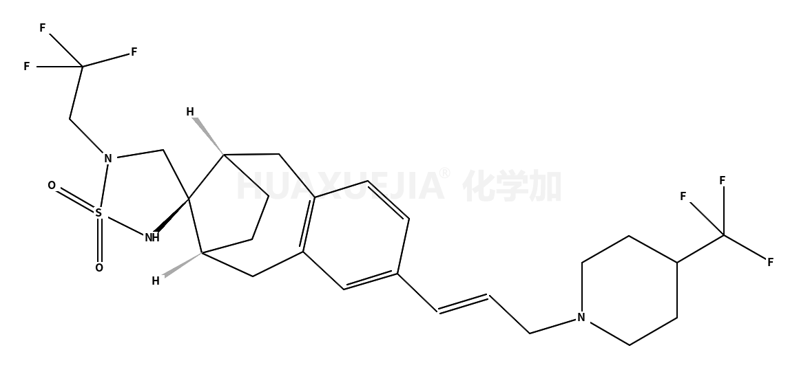 (3'R,6S,9R)-5'-(2,2,2-三氟乙基)-2-((E)-3-(4-(三氟甲基)-1-哌啶基)-1-丙烯-1-基)-5,6,7,8,9,10-六氢螺[6,9-亚甲基苯并环辛烯-11,3'-[1,2,5]噻二唑烷] 1',1'-二氧化物