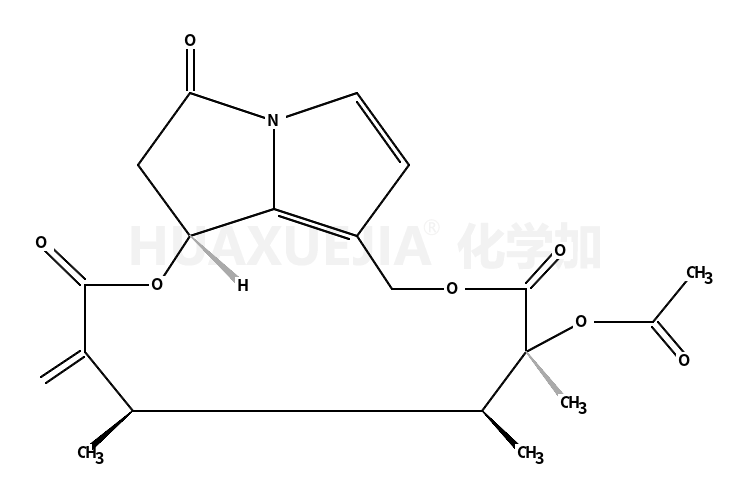 4,5,6-trimethyl-3-methylidene-2,7,13-trioxo-2,3,4,5,6,7,9,13,14,14a-decahydro[1,6]dioxacyclododecino[2,3,4-gh]pyrrolizin-6-yl acetate