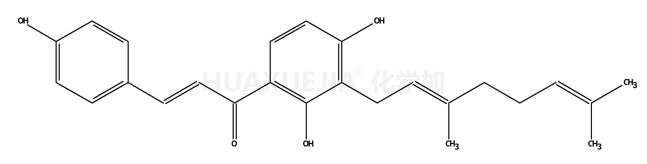 (E)-1-[3-[(2E)-3,7-dimethylocta-2,6-dienyl]-2,4-dihydroxyphenyl]-3-(4-hydroxyphenyl)prop-2-en-1-one