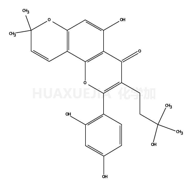 2-(2,4-dihydroxyphenyl)-5-hydroxy-3-(3-hydroxy-3-methylbutyl)-8,8-dimethylpyrano[2,3-h]chromen-4-one