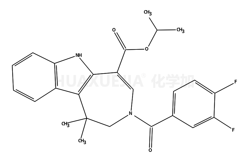 3-(3,4-二氟苯甲酰基)-1,2,3,6-四氢-1,1-二甲基氮杂卓[4,5-b]吲哚-5-甲酸 1-甲基乙基酯