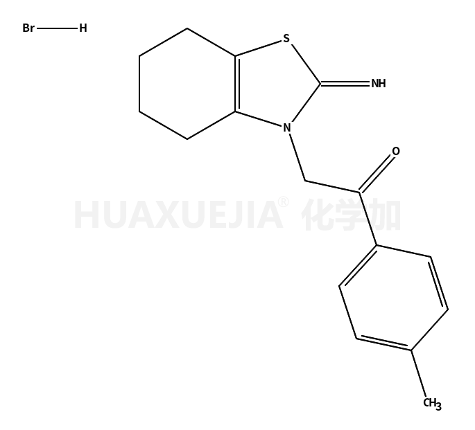 2-(2-亚氨基-4,5,6,7-四氢苯并噻唑-3-基)-1-P-苯甲基乙酮氢溴酸盐