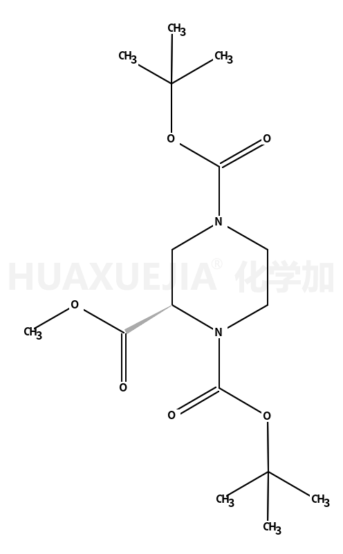 (R)-1,4-二-Boc-哌嗪-2-羧酸甲酯