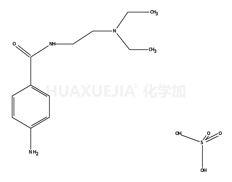 2-[(4-aminobenzoyl)amino]ethyl-diethylazanium,hydrogen sulfate