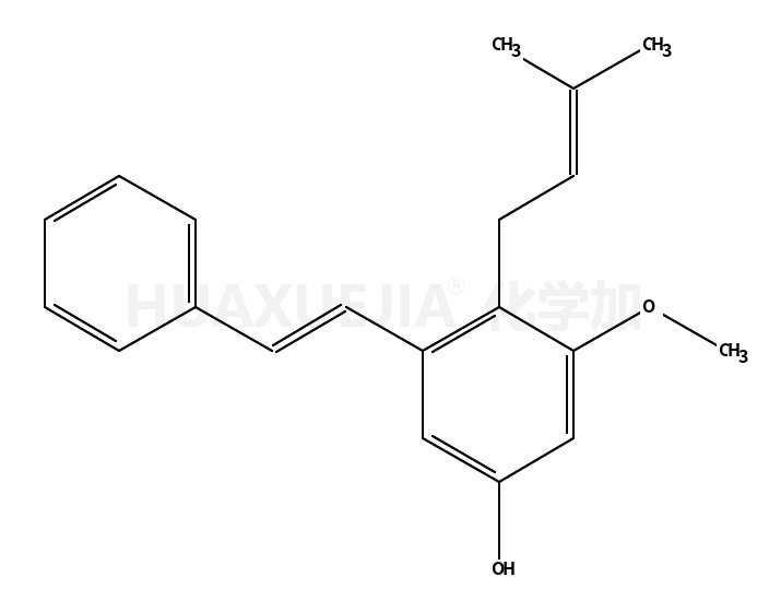 3-methoxy-4-(3-methylbut-2-enyl)-5-[(E)-2-phenylethenyl]phenol