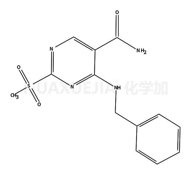 4-(苄基氨基)-2-(甲基磺酰基)嘧啶-5-羧酰胺