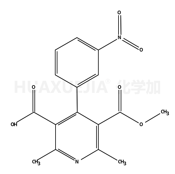 5-methoxycarbonyl-2,6-dimethyl-4-(3-nitrophenyl)pyridine-3-carboxylic acid