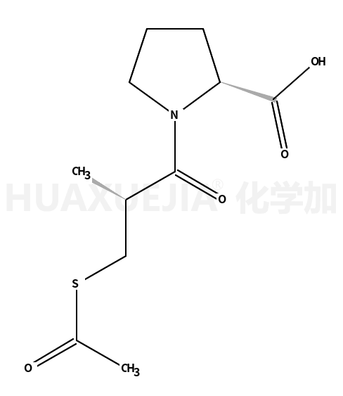 N-[3-(乙酰巯基)-(2S)-甲基丙酰基]-L-脯氨酸