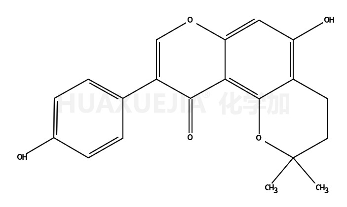 5-Hydroxy-9-(4-hydroxyphenyl)-2,2-dimethyl-3,4-dihydro-2H,10H-pyr ano[2,3-f]chromen-10-one