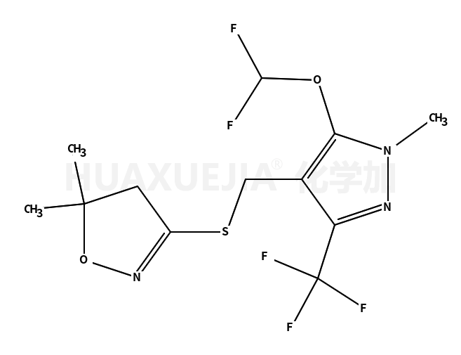 3-[(5-二氟甲氧基-1-甲基-3-三氟甲基吡唑-4-基)-甲硫基]-4.5-二氢-5.5-二甲基-1.2-异噁唑