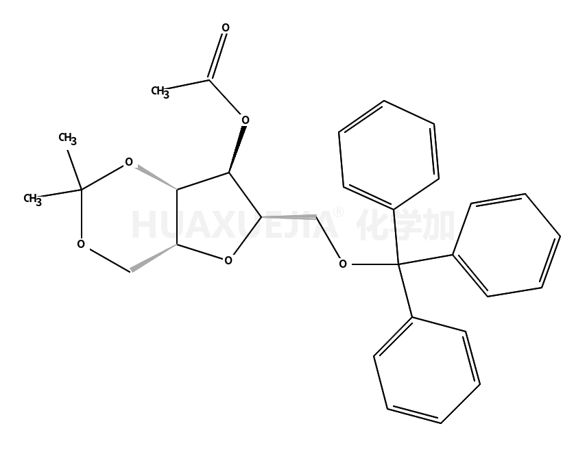 4-O-乙酰基-2,5-酐-1,3-O-异亚丙基-6-O-三苯甲游基-D-葡萄烯糖