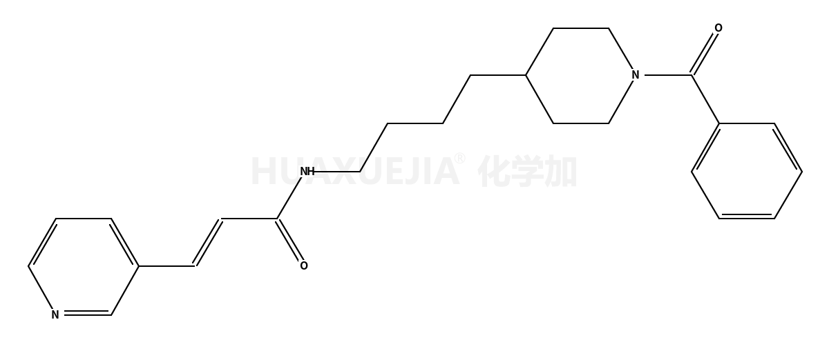 (2E)-N-[4-(1-苯甲酰基-4-哌啶基)丁基]-3-(3-吡啶基)-2-丙烯酰胺