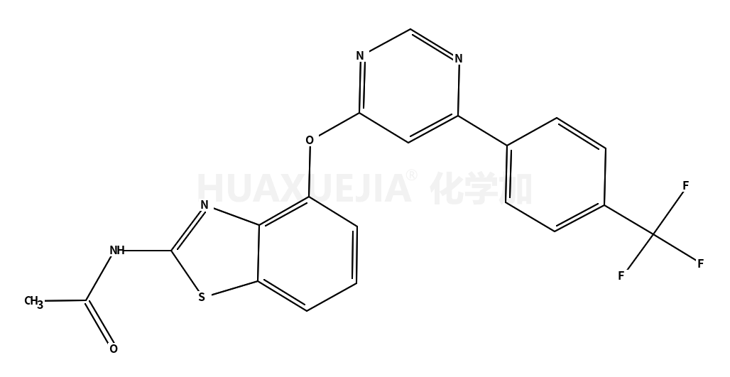 N-[4-[[6-[4-(三氟甲基)苯基]-4-嘧啶基]氧基]-2-苯并噻唑基]乙酰胺