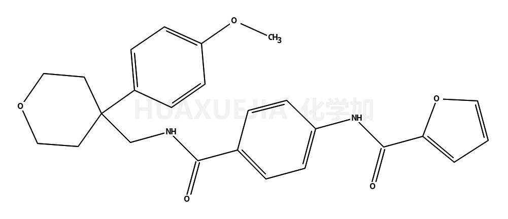 N-[4-[[4-(4-methoxyphenyl)oxan-4-yl]methylcarbamoyl]phenyl]furan-2-carboxamide