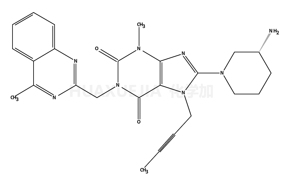 1-[(4-甲基-喹唑啉-2-基)甲基]-3-甲基-7-(2-丁炔-1-基)-8-(3-(S)-氨基-哌啶-1-基)-2,6-二羰基-2,3,6,7-四氢-1H-嘌呤
