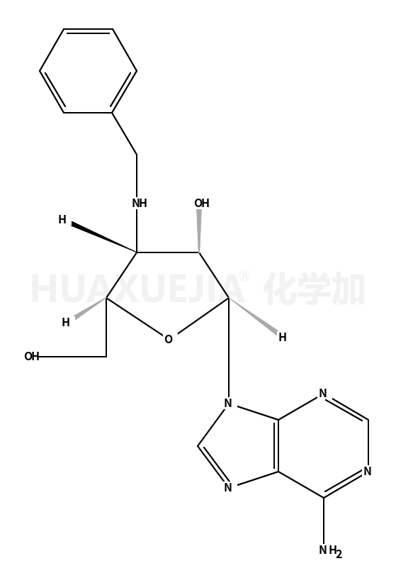 9-[3-(benzylamino)-3-deoxy-β-D-ribofuranosyl]adenine