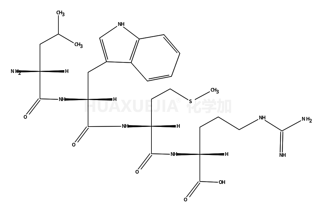 (2S)-2-[[(2S)-2-[[(2S)-2-[[(2S)-2-amino-4-methylpentanoyl]amino]-3-(1H-indol-3-yl)propanoyl]amino]-4-methylsulfanylbutanoyl]amino]-5-(diaminomethylideneamino)pentanoic acid