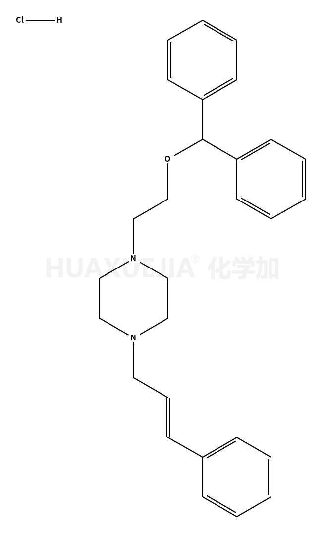 1-[2-(二苯基甲氧基)乙基]-4-(3-苯基-2-丙苯基)-哌嗪二盐酸盐