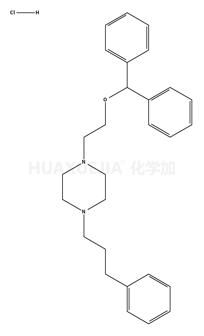 1-(2-二苯基甲氧基乙基)-4-(3-苯基丙基)哌嗪双盐酸盐