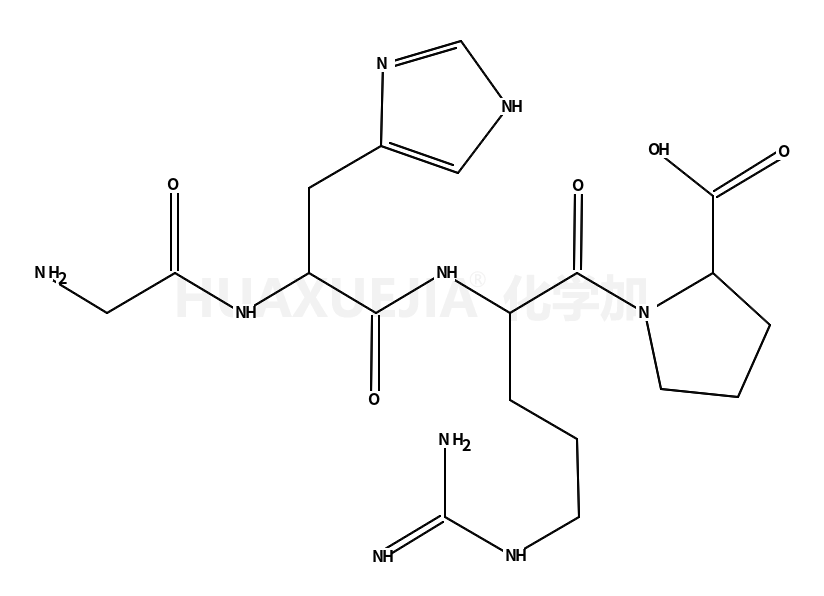 (2S)-1-[(2S)-2-[[(2S)-2-[(2-aminoacetyl)amino]-3-(1H-imidazol-5-yl)propanoyl]amino]-5-(diaminomethylideneamino)pentanoyl]pyrrolidine-2-carboxylic acid