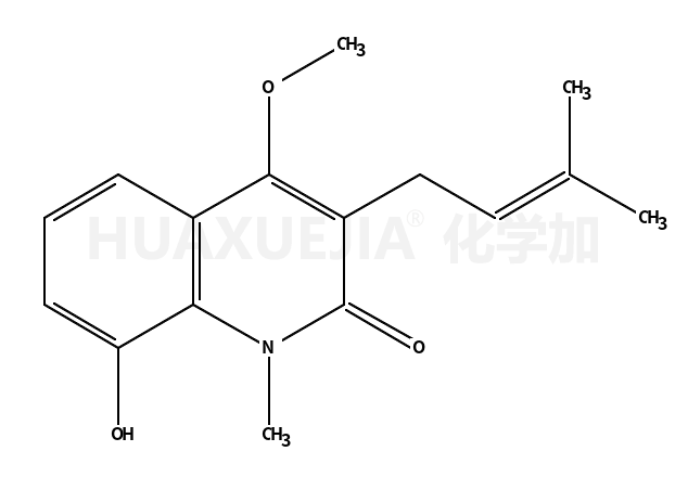 8-hydroxy-4-methoxy-1-methyl-3-(3-methylbut-2-enyl)quinolin-2-one