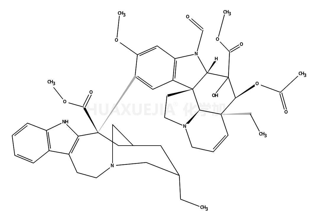 4-acetoxy-1-formyl-3-hydroxy-16-methoxy-15-(18-methoxycarbonyl-5,18-seco-ibogamin-18-yl)-6,7-didehydro-aspidospermidine-3-carboxylic acid methyl ester