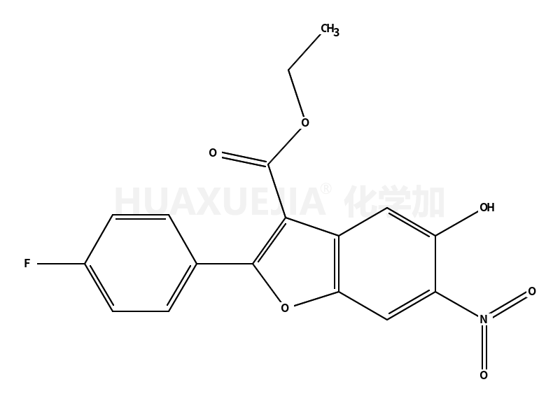 ethyl 2-(4-fluorophenyl)-5-hydroxy-6-nitrobenzofuran-3-carboxylate