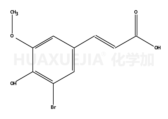 3-溴-4-羟基-5-甲氧基苯丙烯酸
