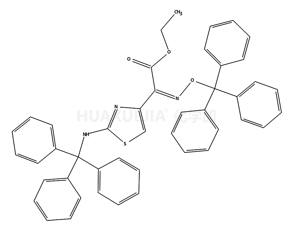 ethyl 2-(2-tritylaminothiazol-4-yl)-(Z)-2-(tritylhydroxyimino)acetate