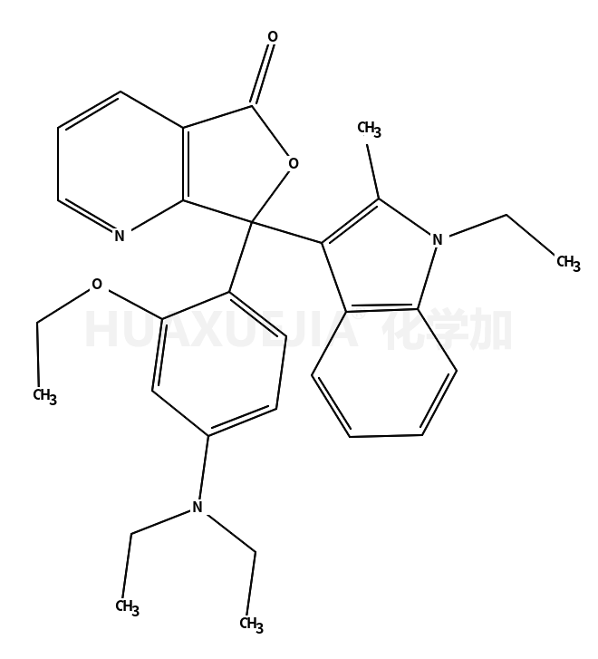 3-(4-二乙氨基-2-乙氧基苯基)-3-(1-乙基-2-甲基吲哚-3-基)-4-氮杂-2-苯并[C]呋喃酮