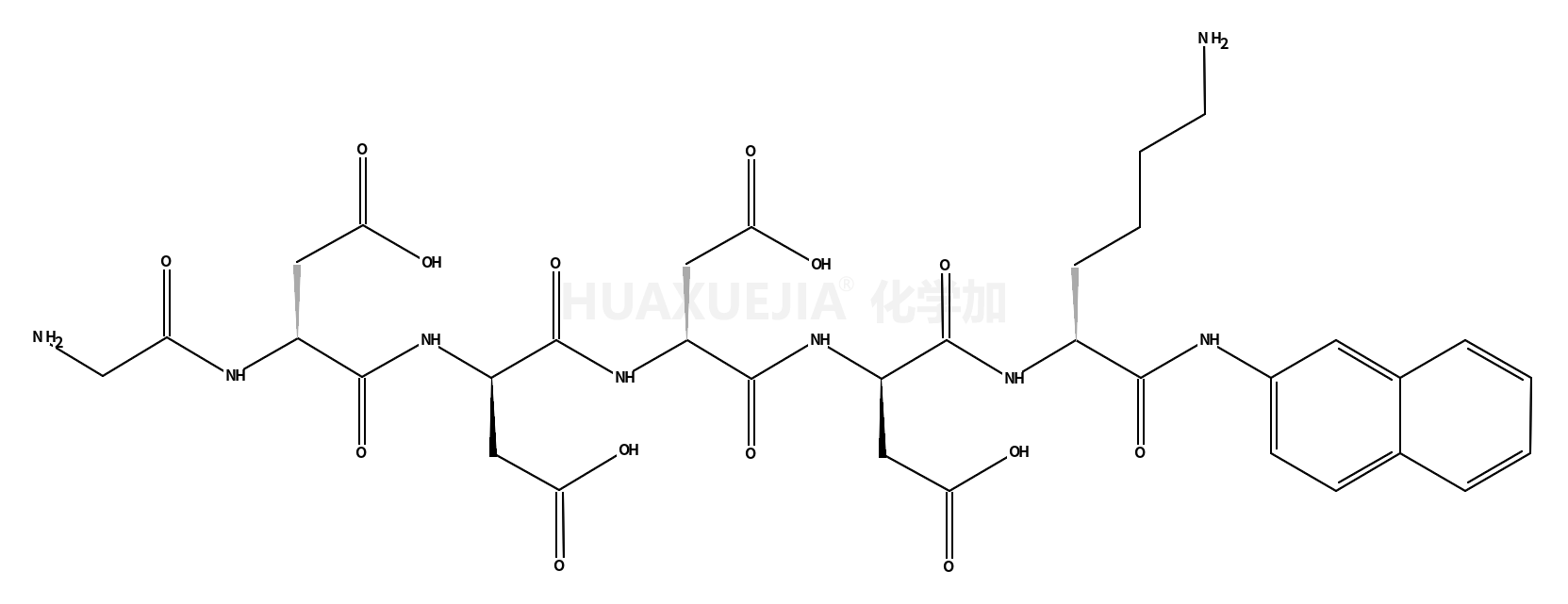 H-甘酰氨-天冬酰氨-天冬酰氨-天冬酰氨-天冬酰氨-赖酰氨-β-萘胺