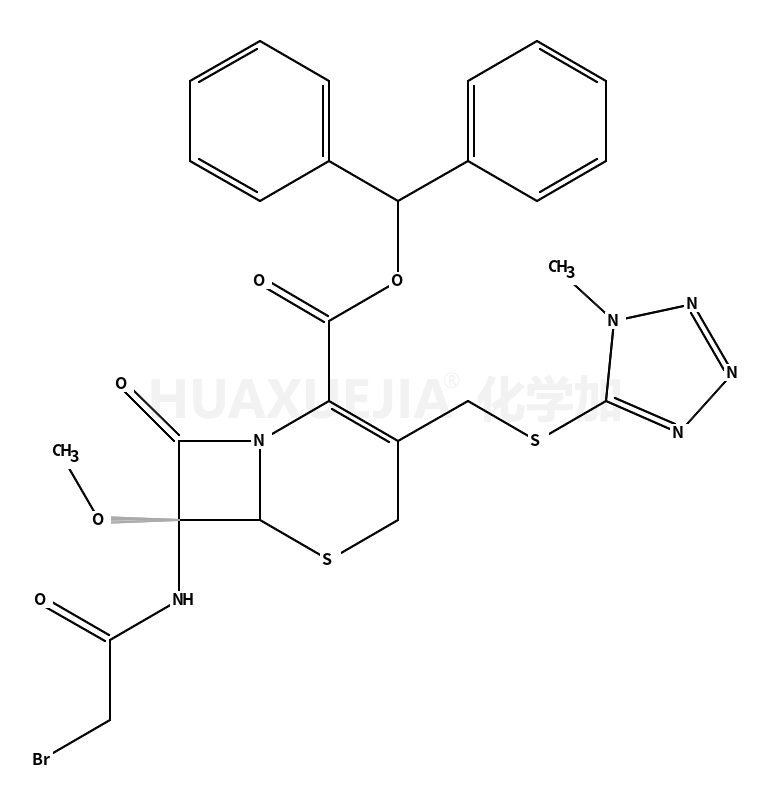 (6R,7S)-7-[(溴乙酰)氨基]-7-甲氧基-3-[[(1-甲基-1H-四唑-5-基)硫]甲基]-8-氧代-5-硫杂-1-氮杂双环[4.2.0]辛-2-烯-2-甲酸二苯甲基酯