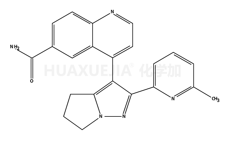 2-(6-methylpyridin-2-yl)-3-(6-aminocarbonylquinolin-4-yl)-5,6-dihydro-4H-pyrrolo[1,2-b]pyrazole