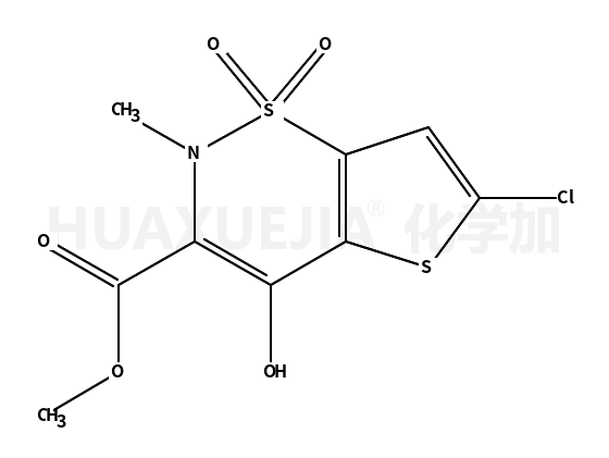 6-氯-4-羟基-2-甲基-2H-噻吩[2,3-e]-1,2-噻嗪-3-甲酸甲酯-1,1-二氧化物