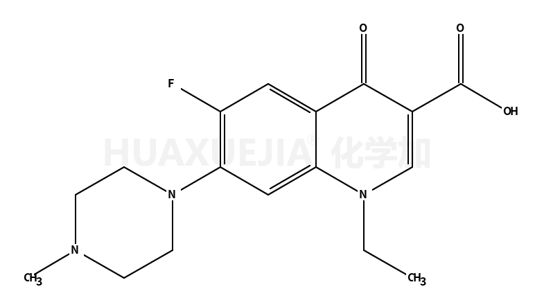 1-ethyl-6-fluoro-7-(4-methylpiperazin-1-yl)-4-oxoquinoline-3-carboxylic acid