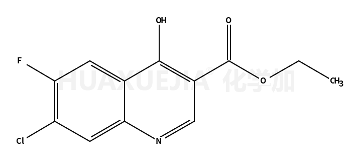 7-氯-6-氟-4-5羟基喹啉甲醛乙酯