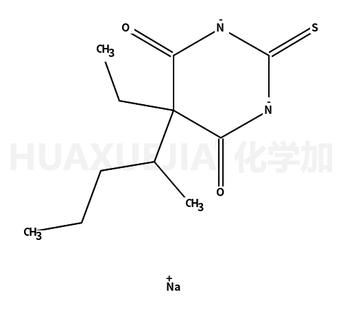 5-乙基-4,6-二羰基-5-(戊烷-2-基)-1,4,5,6-四氢嘧啶-2-硫醇酸钠