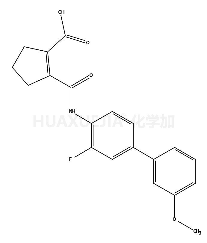 2-[[2-fluoro-4-(3-methoxyphenyl)phenyl]carbamoyl]cyclopentene-1-carboxylic acid