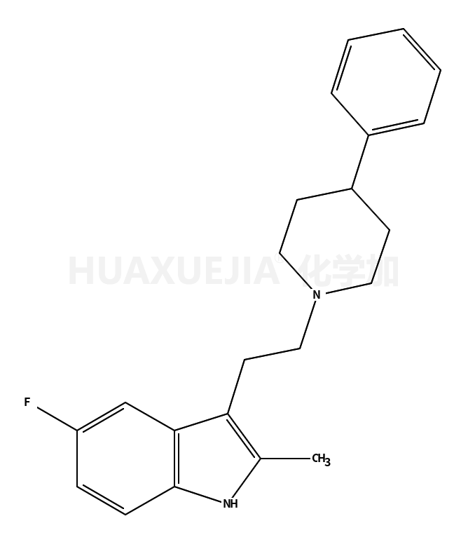 5-fluoro-2-methyl-3-[2-(4-phenylpiperidin-1-yl)ethyl]-1H-indole