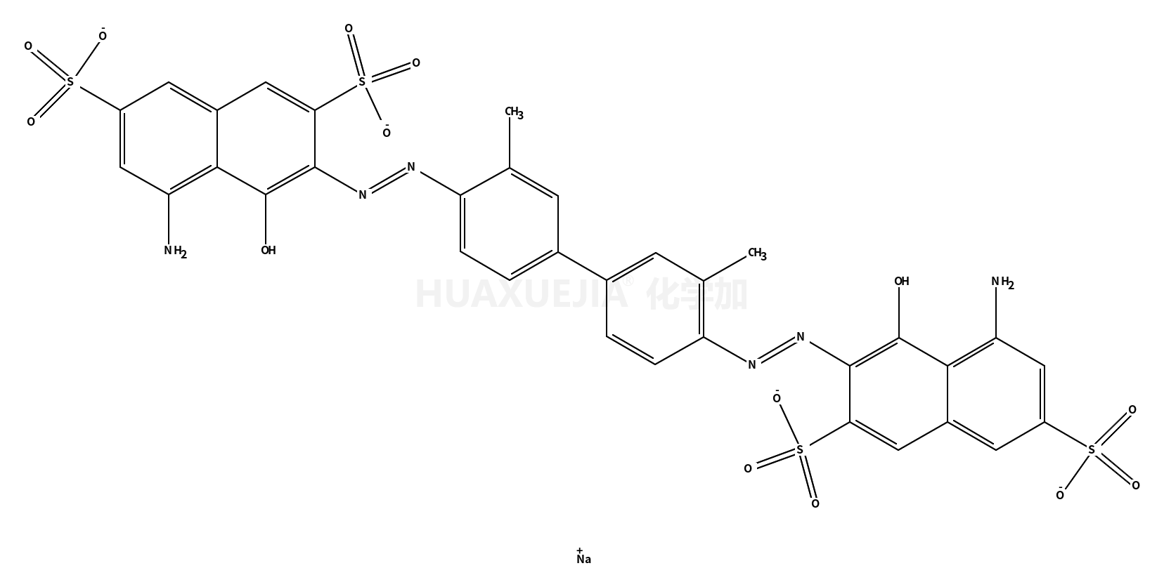 2,7-Naphthalenedisulfonic acid, 3,3'-[(3,3'-dimethyl[1,1'-biphenyl]-4,4'-diyl)bis(2,1-diazenediyl)]bis[5-amino-4-hydroxy-, sodium salt (1:4)