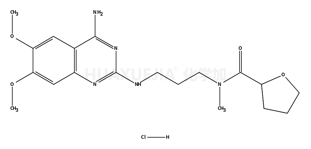 N-[3-[(4-amino-6,7-dimethoxyquinazolin-2-yl)amino]propyl]-N-methyloxolane-2-carboxamide,hydrochloride